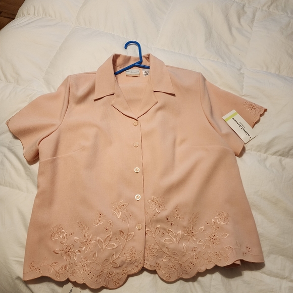 Alfred Dunner Peach Shirt Size 18W - Picture 10 of 10